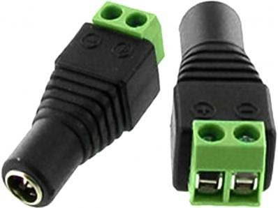 Smart Security Club DC Male to 2 Screw-In Terminal Connector, Bag of 20