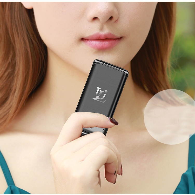 Ulcool V9 Smalllest Flip Phone 850mAh Whatsapp bluetooth Dialer FM Dual SIM Card Phone Gold