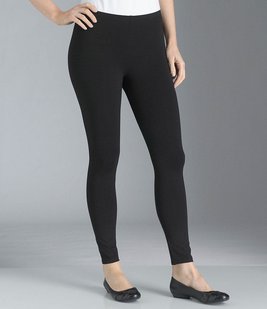 Intro Plus Size Bella Solid Double Knit Slim Her Leggings