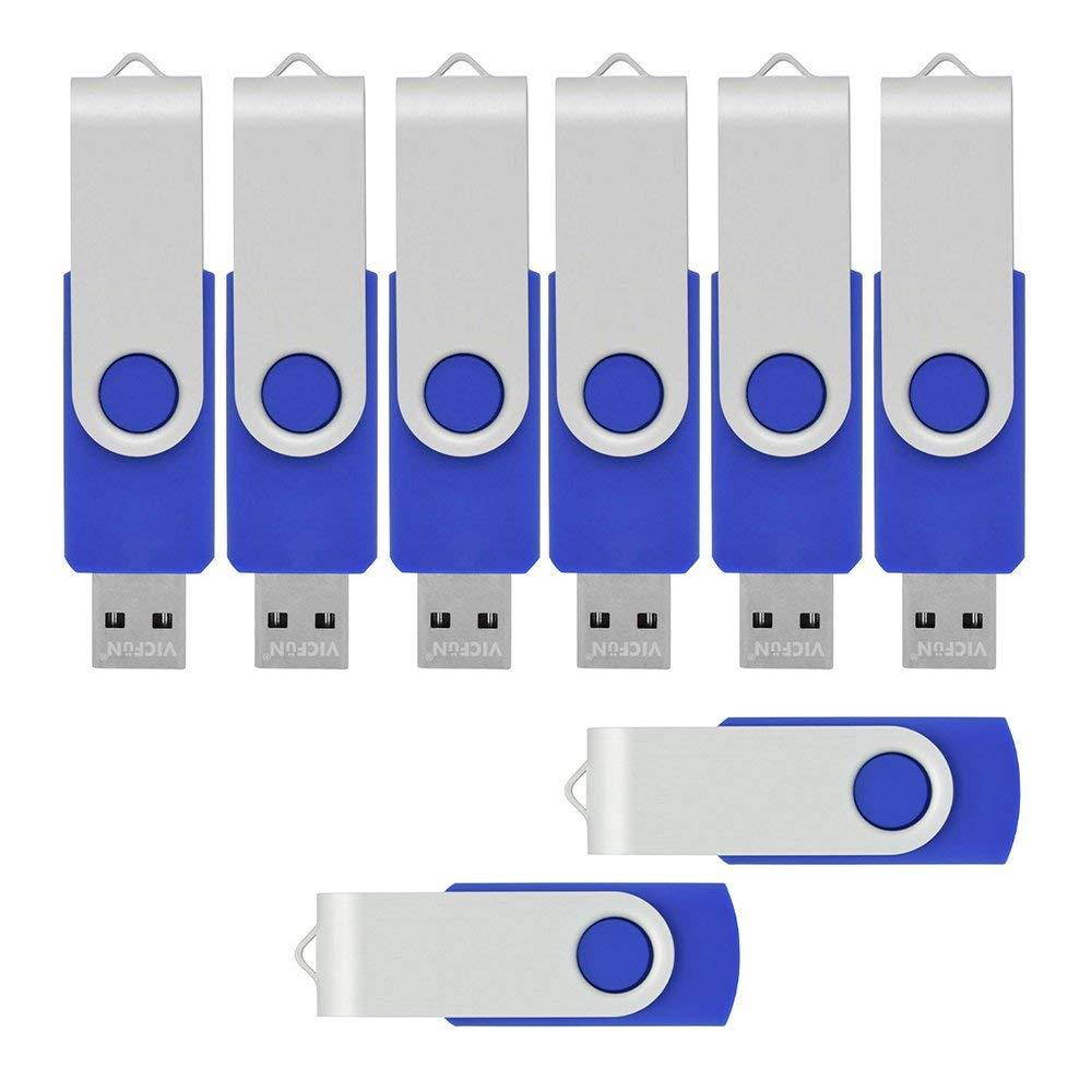 VICFUN 20 Pack 128MB USB Flash Drive 128MB Flash Drives USB 2.0 Blue
