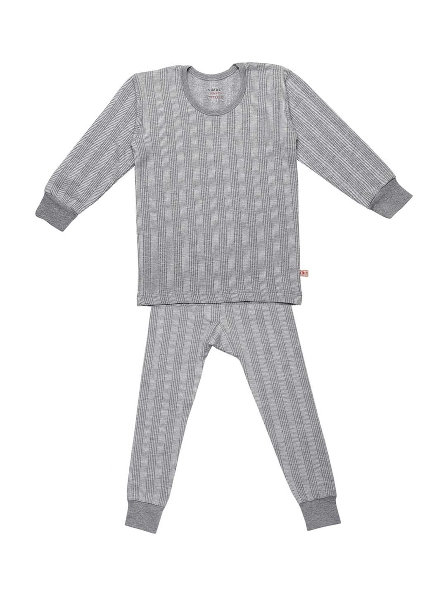 Vimal Jonney Kids Multicolor Regular Fit Thermal Set - Pack of 3