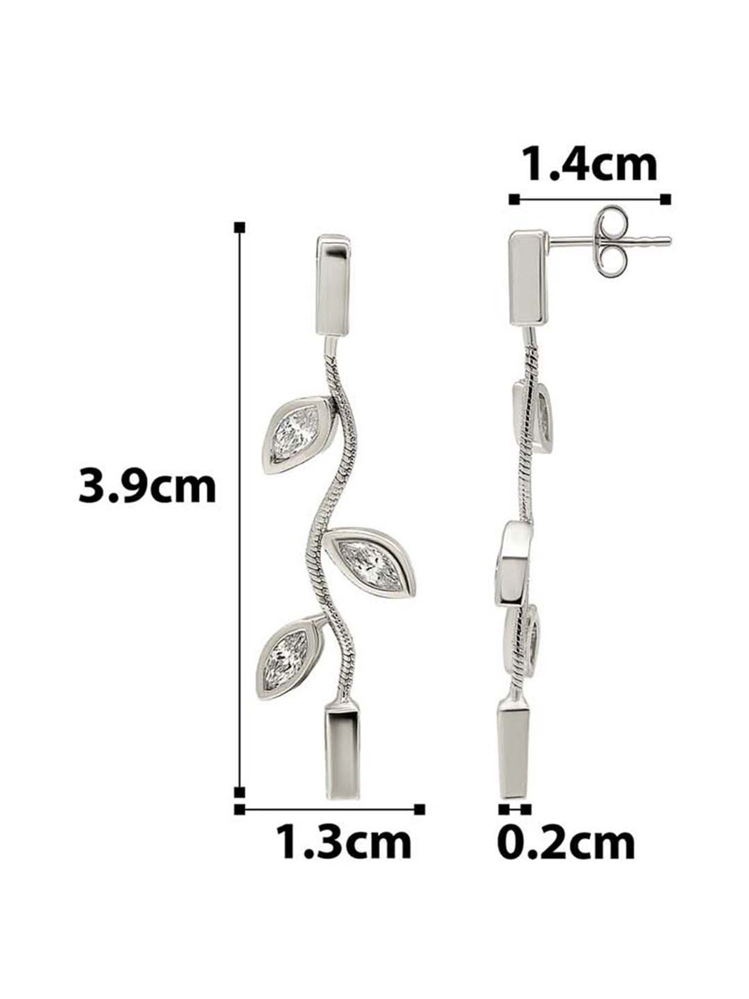 Silberry 925 Sterling Silver Vineyard Drop Earrings for Women