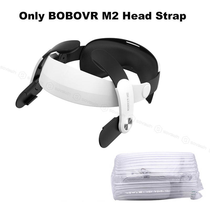 BOBOVR M2 Strap Adjustable For Oculus Quest2 Virtual Reality Helmet Head Strap Halo Strap Improve Plate Breathable Leather Accessories