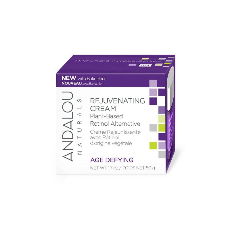 Andalou Naturals Age Defying Rejuvenating Plant Based Retinol Alternative Cream - 1.7oz