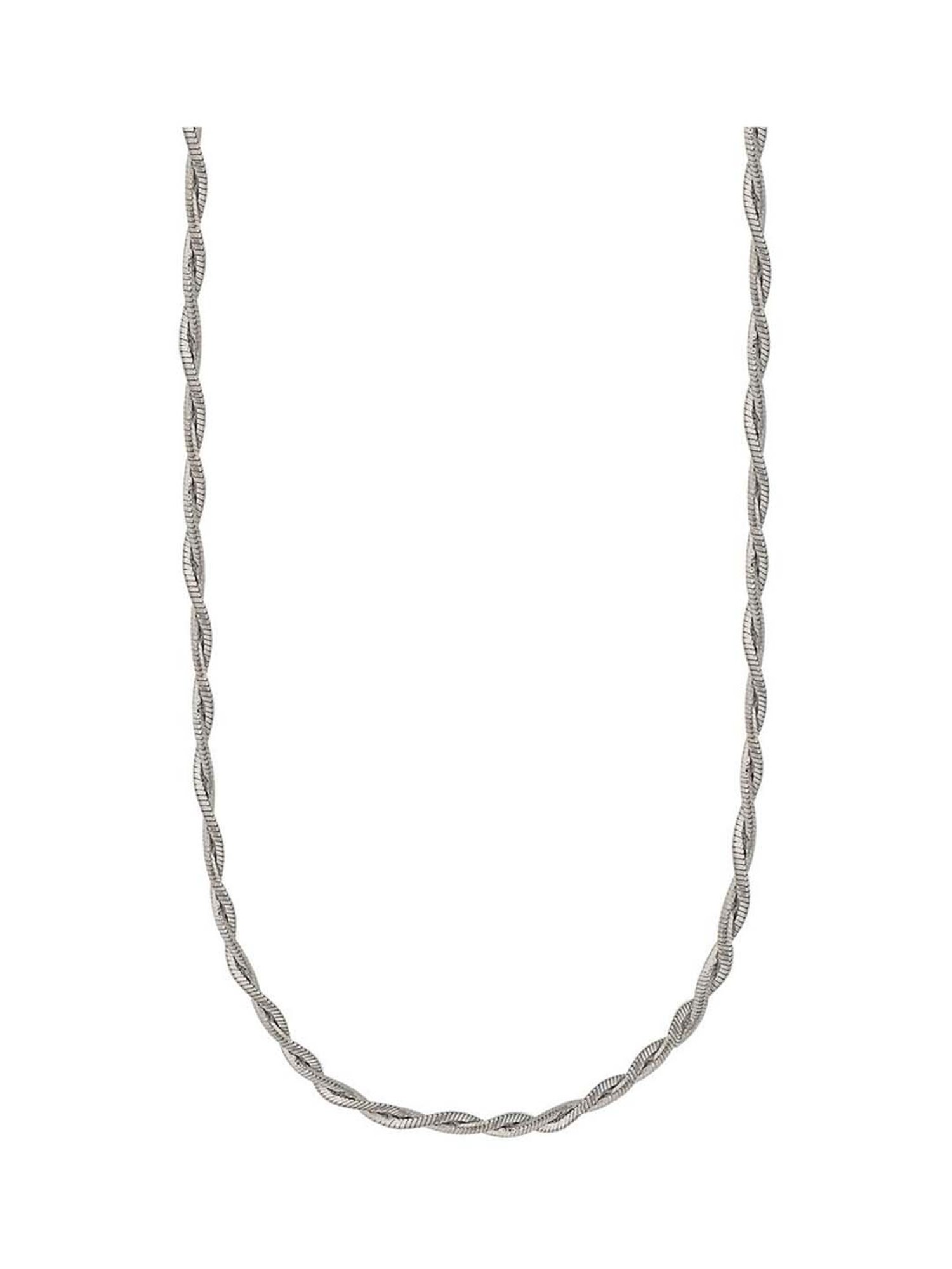 Silberry 92.5 Sterling Silver Twisted Chain for Women