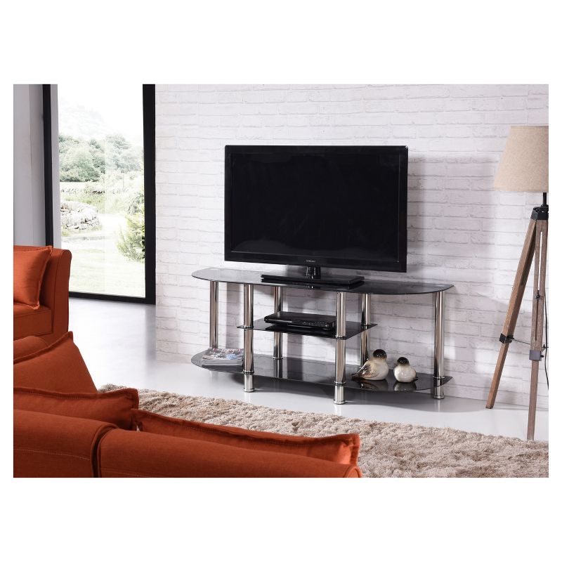 TV Stand for TVs up to Black 42" - Hodedah Import