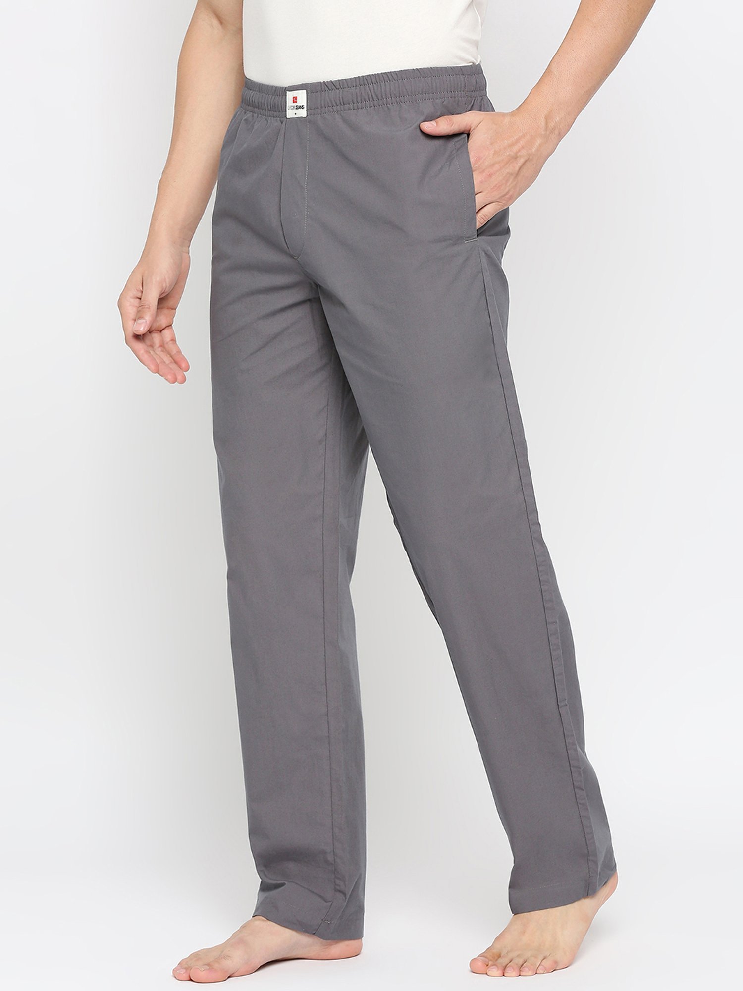 UnderJeans by Spykar Grey Regular Fit Trackpants