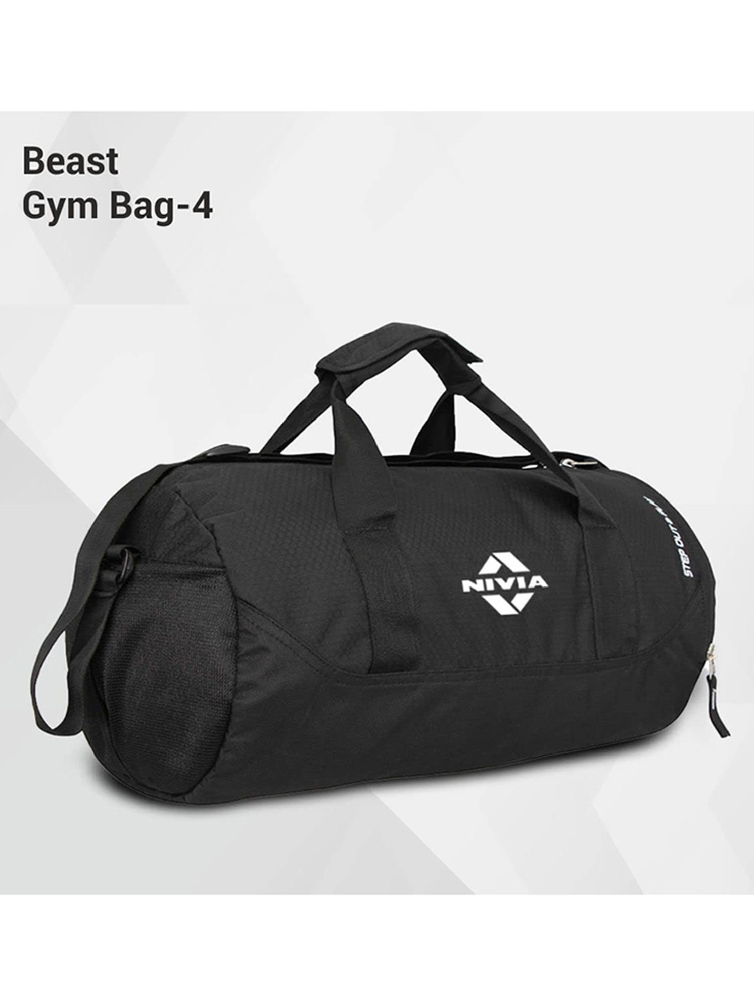 Nivia Beast Gym Bag (Black) Size - Medium
