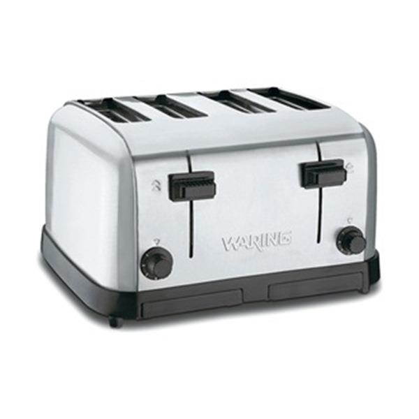 WARING COMMERCIAL WCT708 16" 4-Slot Stainless Steel Commercial Toaster