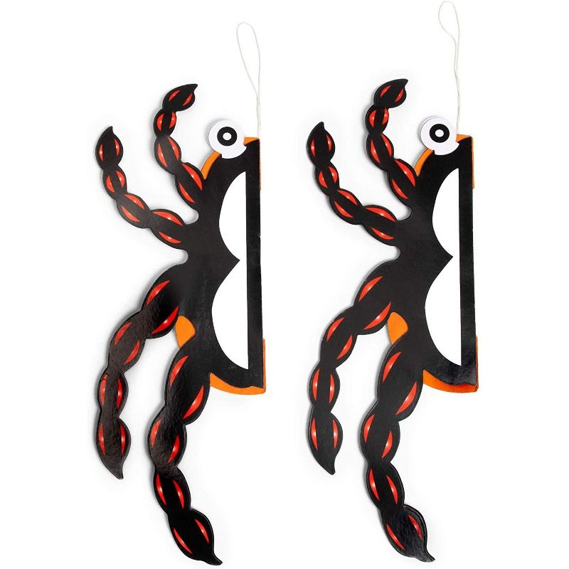 Spooky Central 10-Pack Halloween Party Decorations, Hanging Papers Lanterns, 12 in
