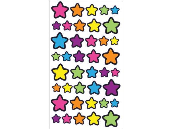 Sticko Classic Stickers-Technicolor Stars