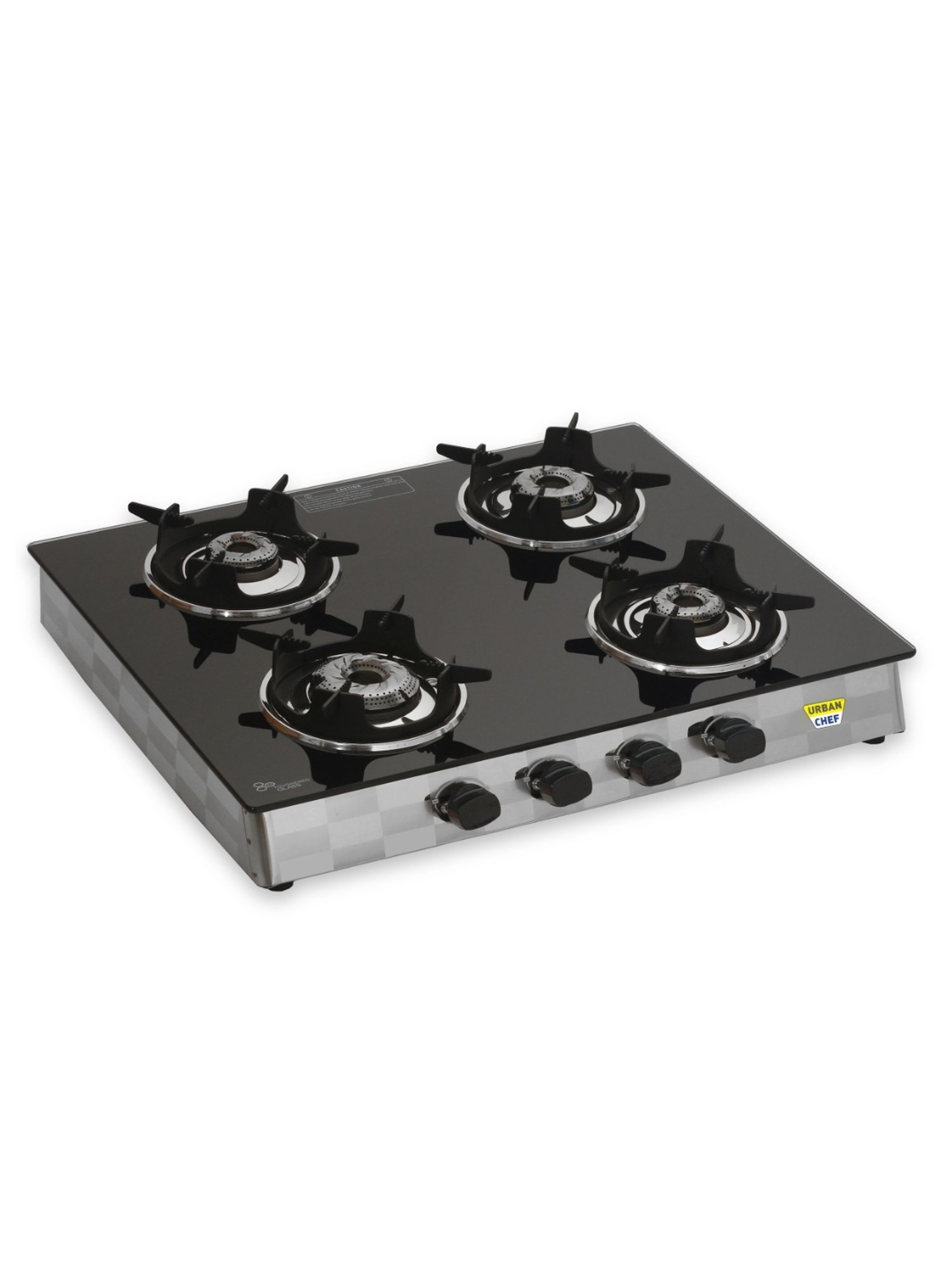 Urban Chef Gas Stove with 4 burners ( Black )