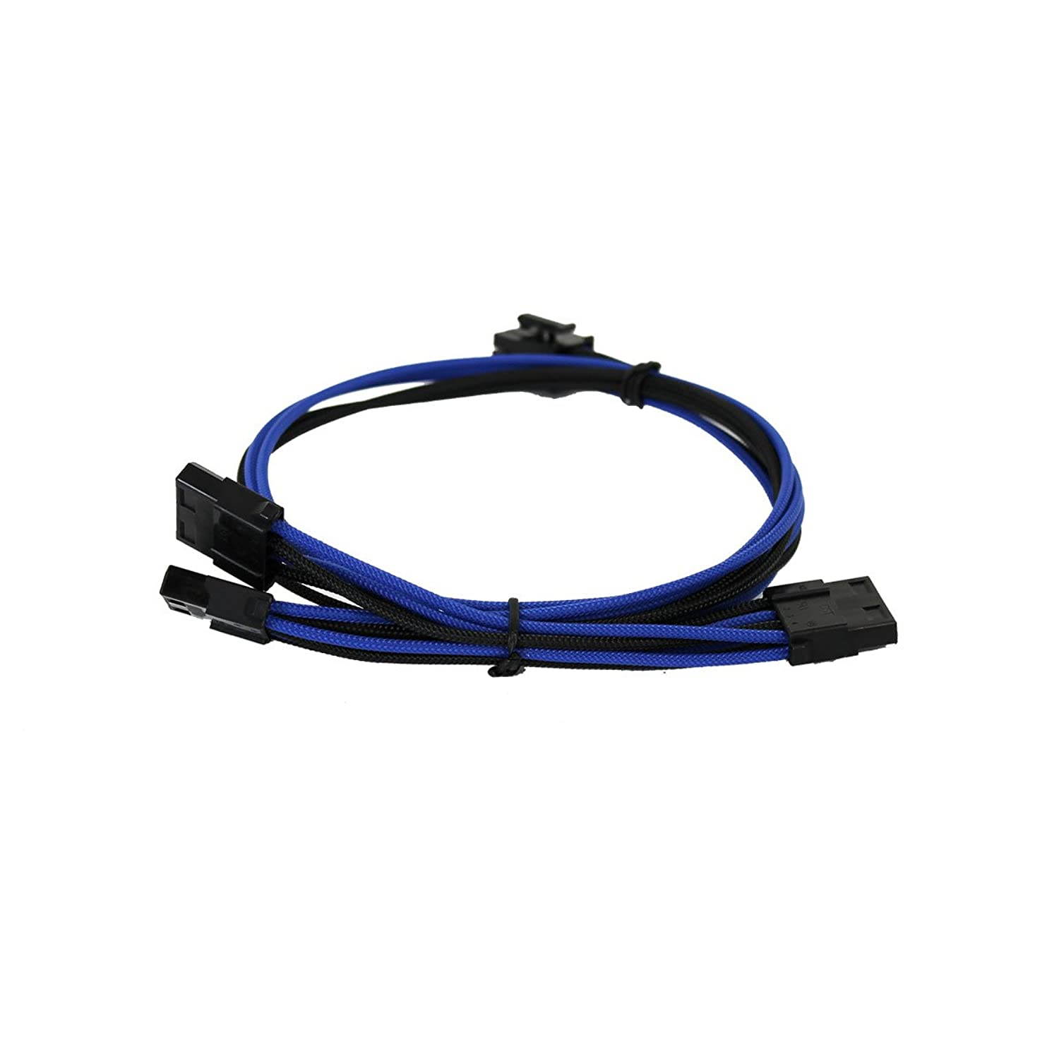 EVGA Black & Dark Blue 1000-1300 G2/P2/T2 Power Supply Cable Set, Individually Sleeved (100-G2-13KU-B9)