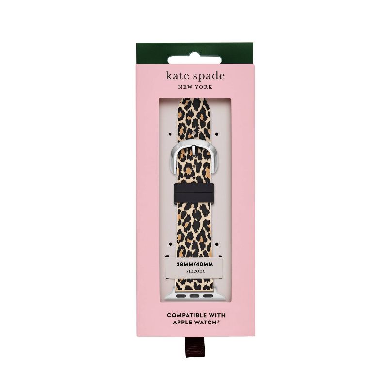 Kate Spade New York Apple Watch Leopard Print Silicone Band - 38/40mm