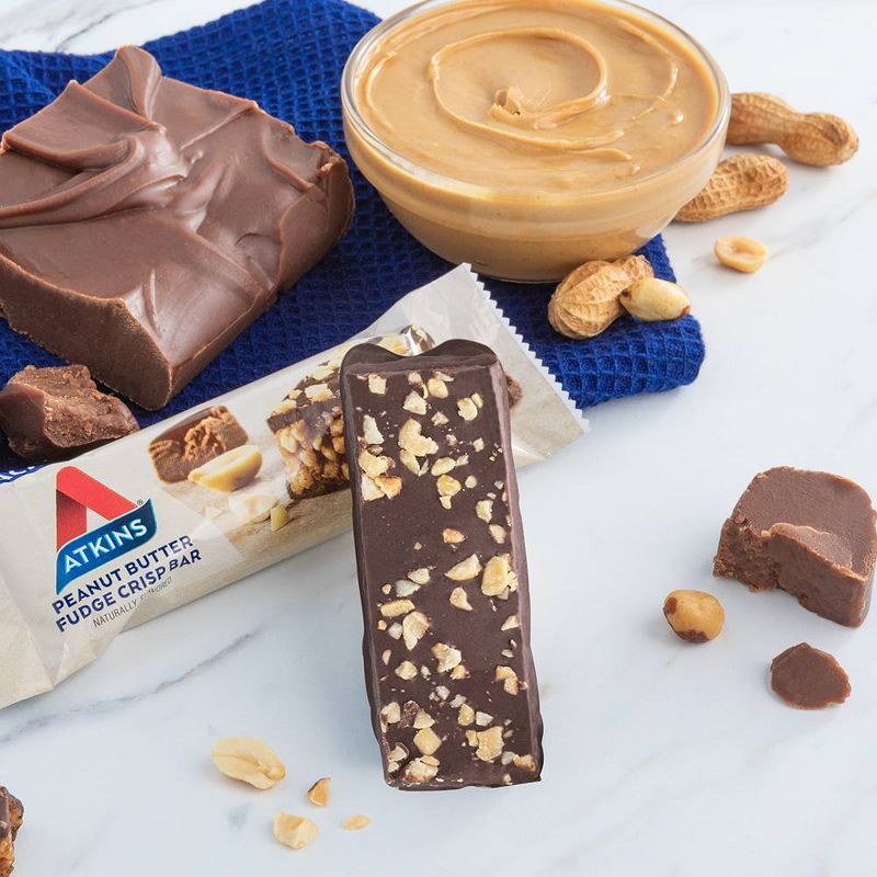 Atkins Snack Bar - Peanut Butter Fudge Crisp - 5ct