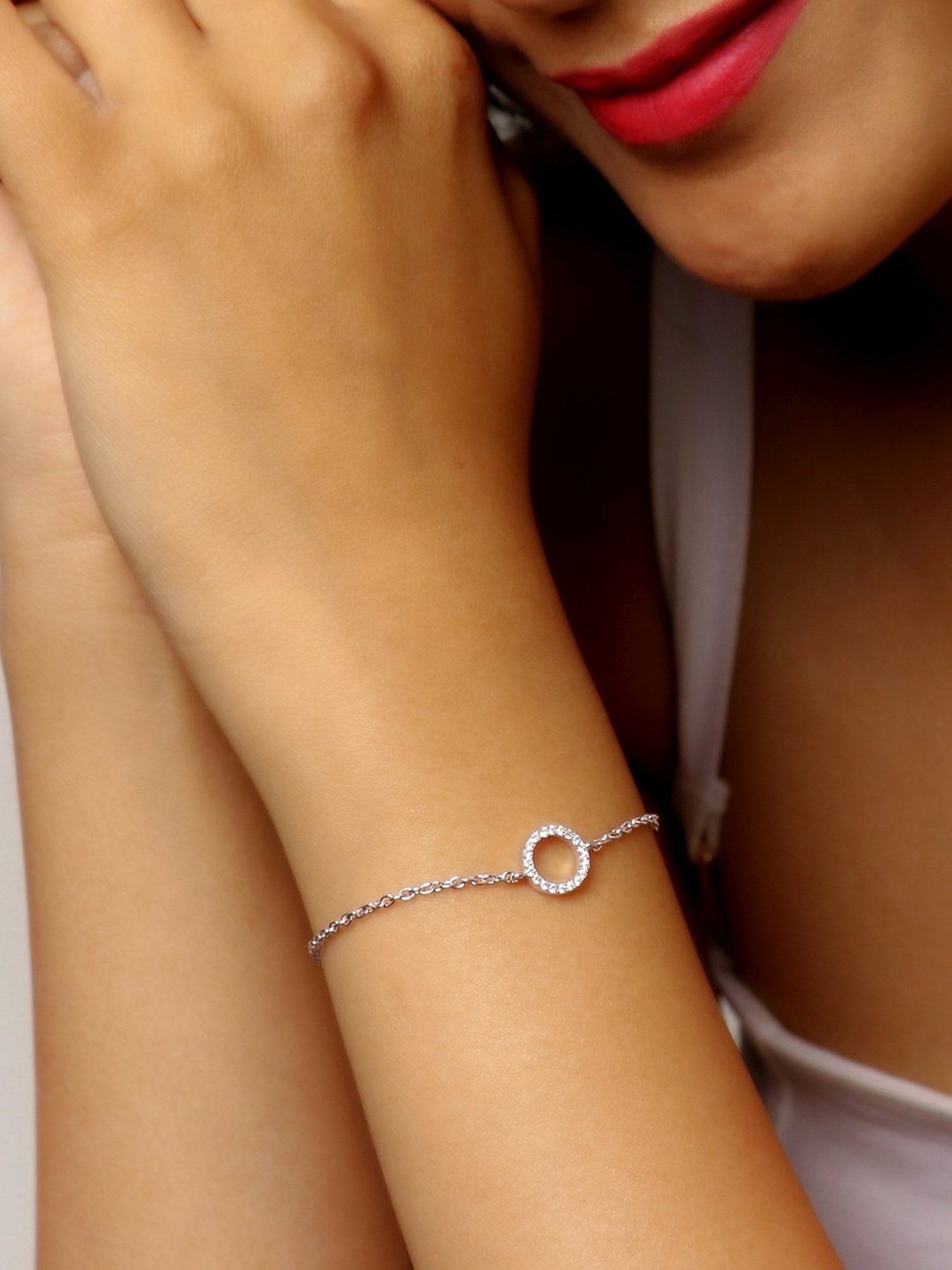 Clara 92.5 Sterling Silver Swarovski Zirconia Bracelet