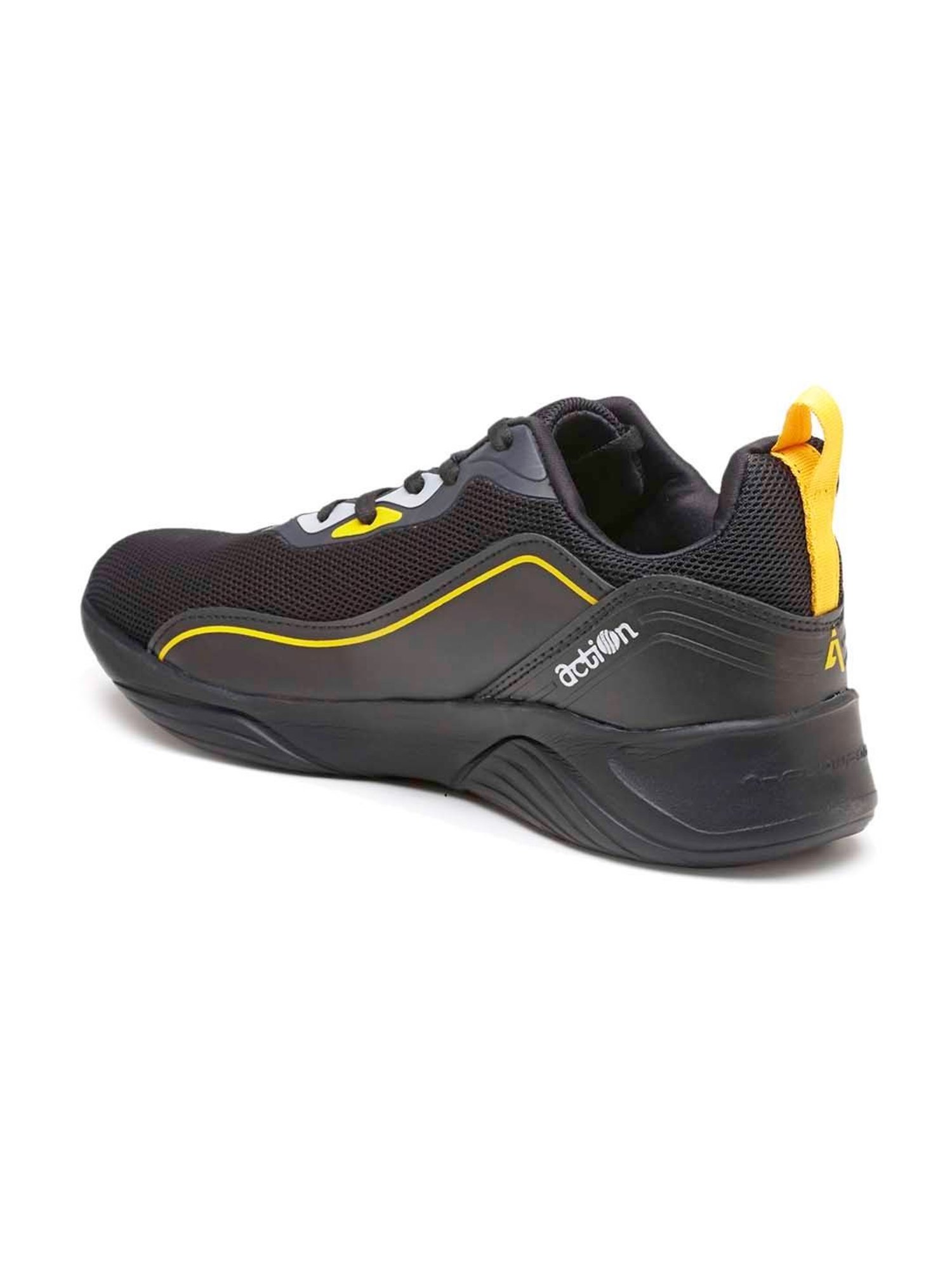 Action Men's Black Running Shoes