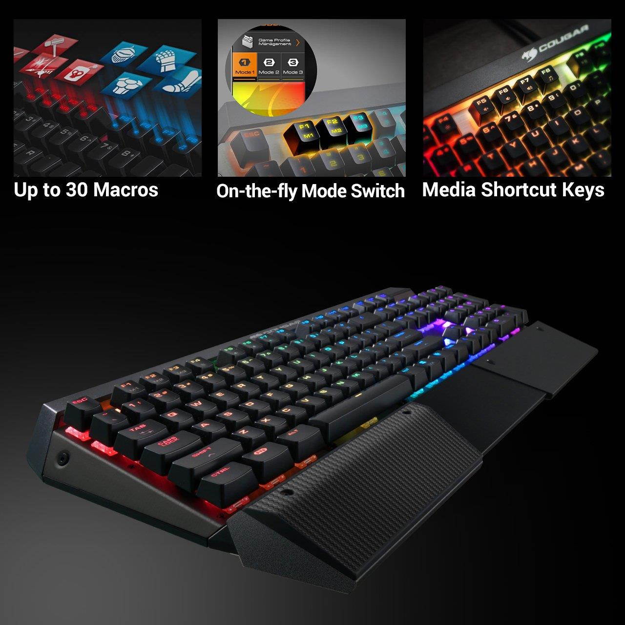 Cougar ATTACKX3RGB3IG Cherry MX Switch Gaming Keyboard (Cherry MX Blue)