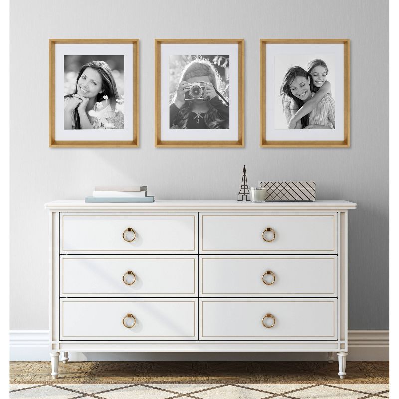 14" x 18" Calder Wall Frame Gold - Kate & Laurel All Things Decor