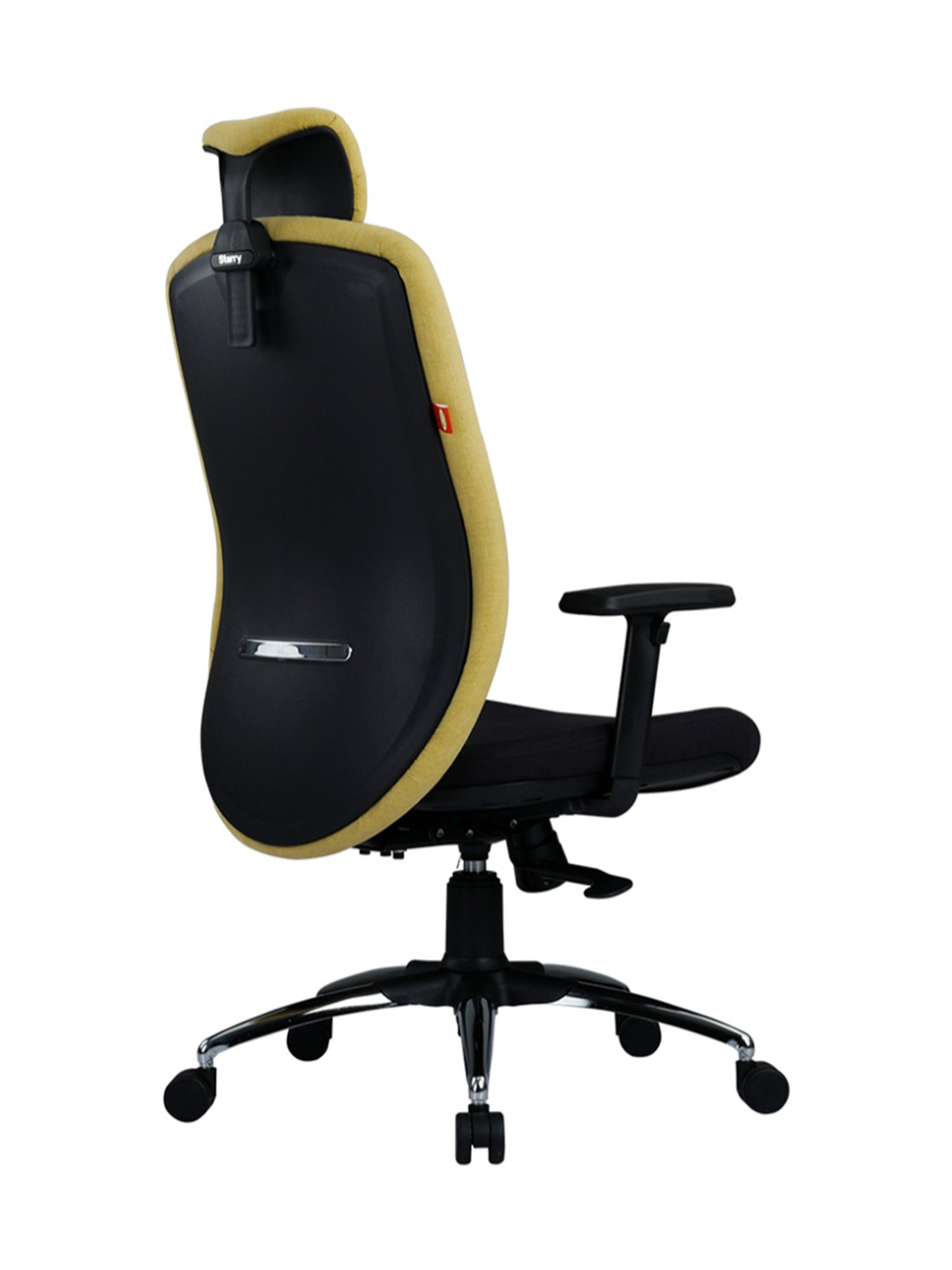 Durian Starry Blue & Black Fabric & Chrome High Back Executive Chair