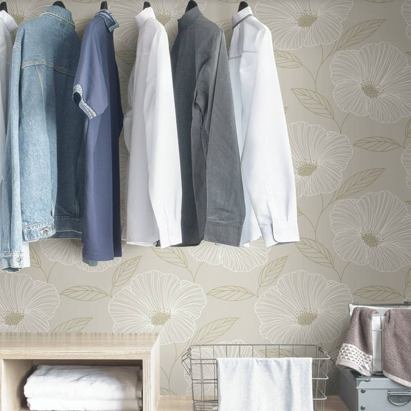 NuWallpaper Dove Floweret Peel & Stick Wallpaper