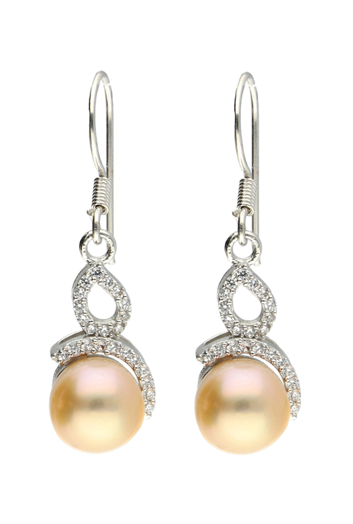 Sri Jagdamba Pearls 92.5 Sterling Silver Earrings