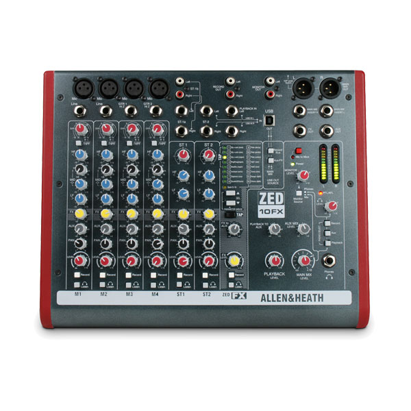 Allen & Heath ZED-10FX Audio Mixer w/Effects