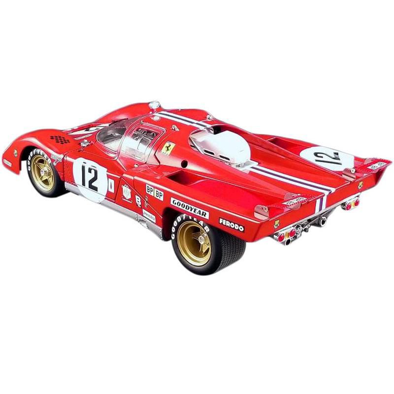 Ferrari 512M #12 3rd Place 24 Hours of Le Mans (1971) "Masterpiece Collection" Ltd Ed 624 pcs 1/18 Diecast Model by GMP for ACME