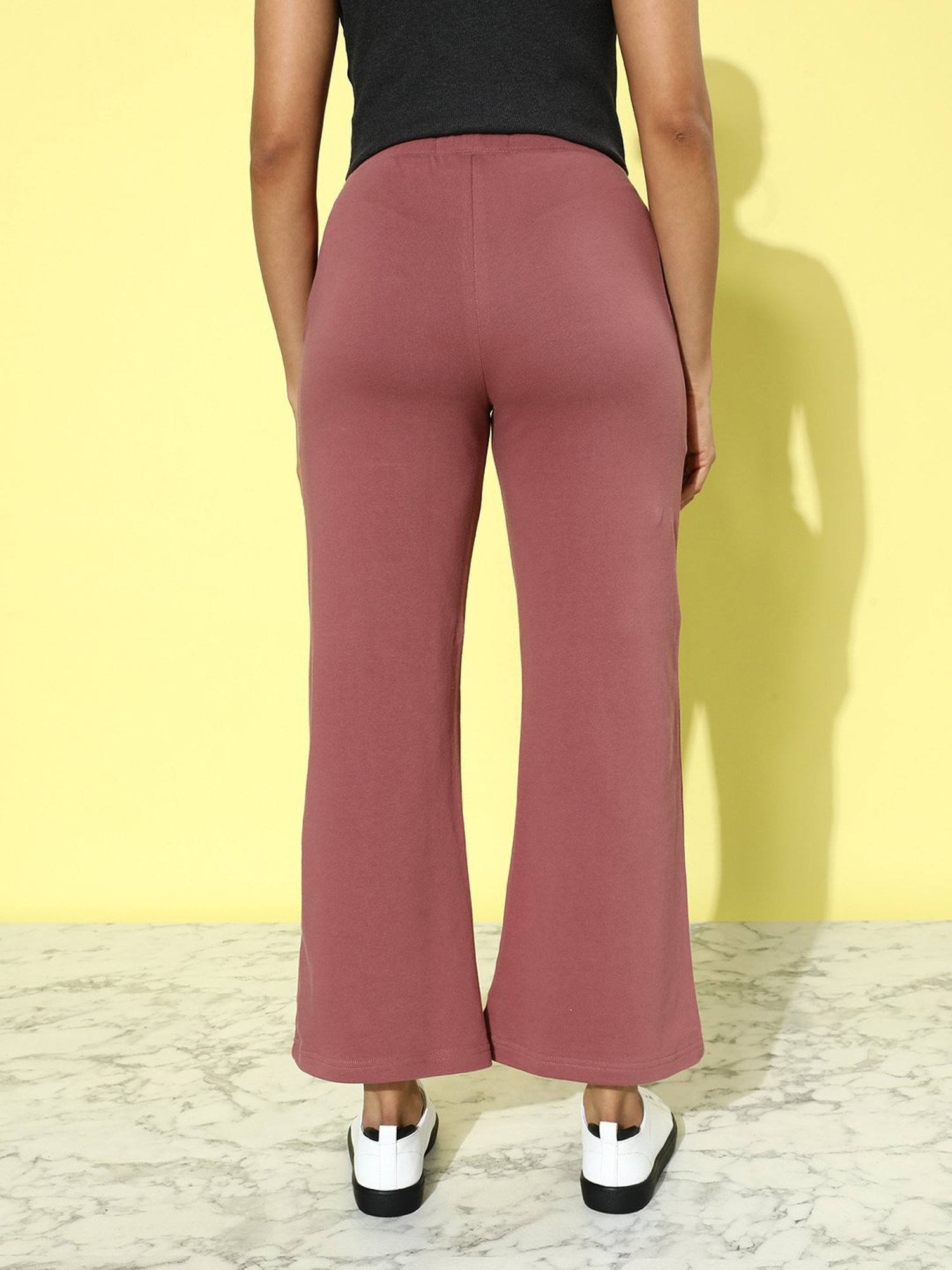 Dillinger Pink Fleece Regular Fit High Rise Trackpants