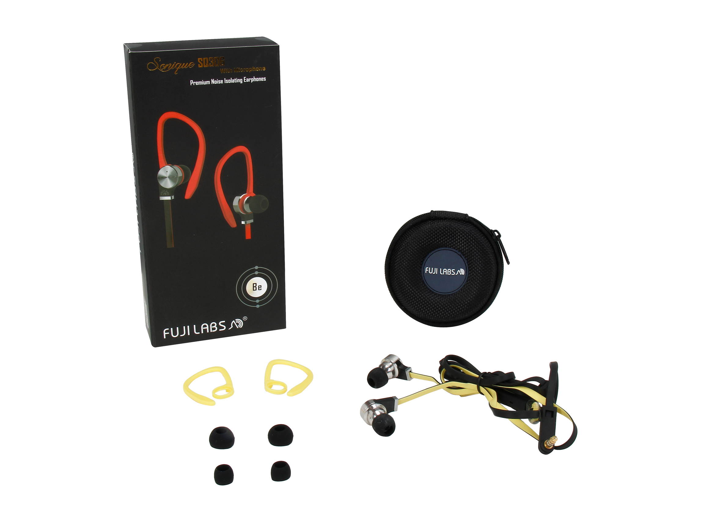 Fuji Labs Sonique SQ306 Premium  Beryllium  In-Ear Headphones with In-line Mic