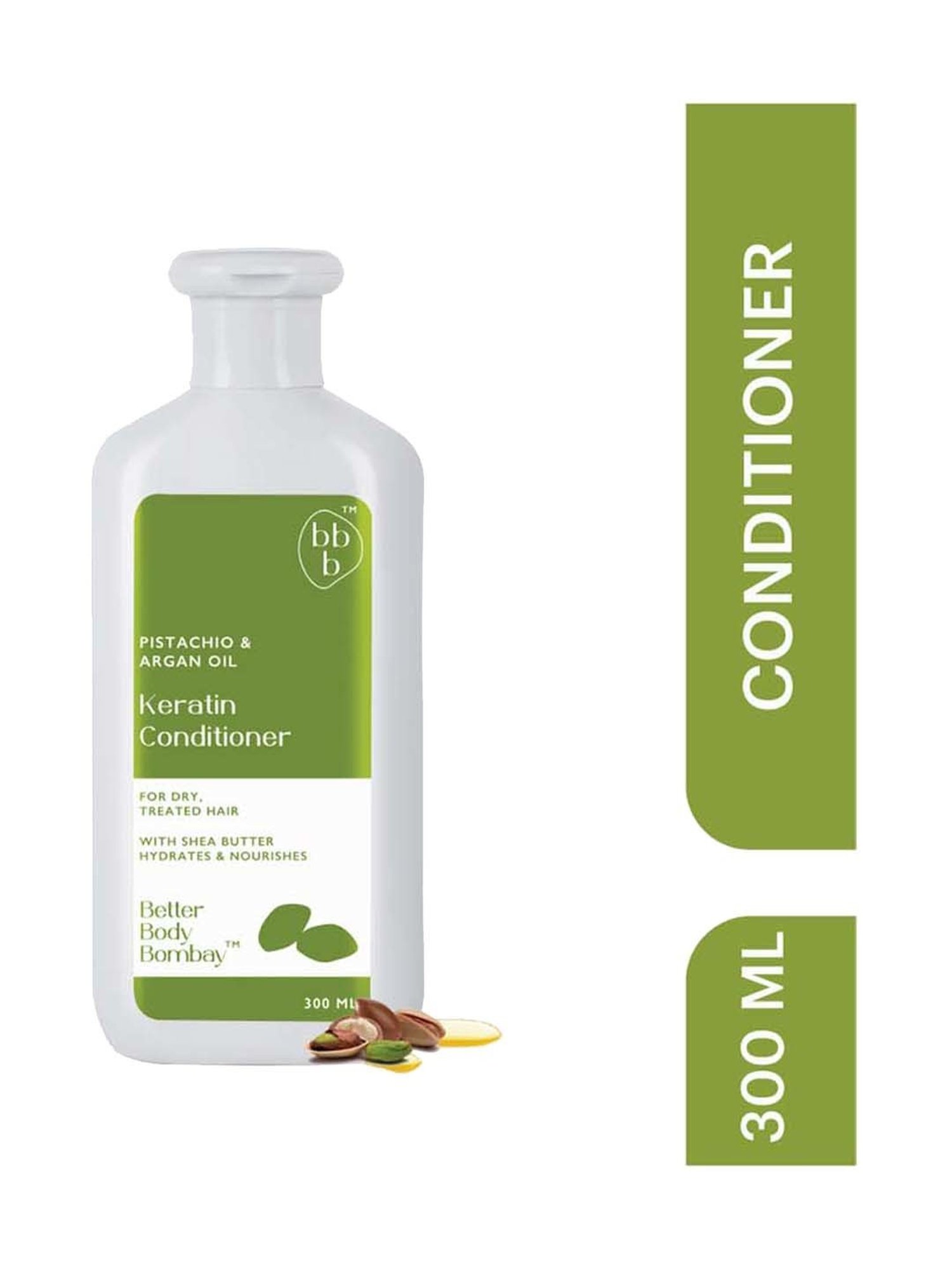 bbb Better Body Bombay Pistachio & Argan Oil Keratin Conditioner - 300 ml