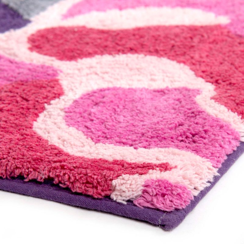 Garden Fall Bath Rug Pink/Purple - Allure Home Creations