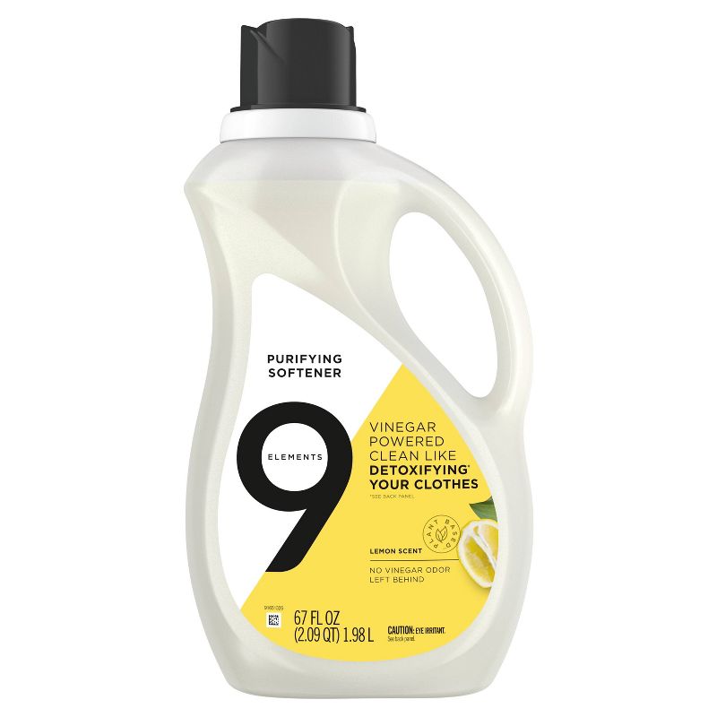9 Elements Lemon Scent Liquid Purifying Softener - 67 fl oz