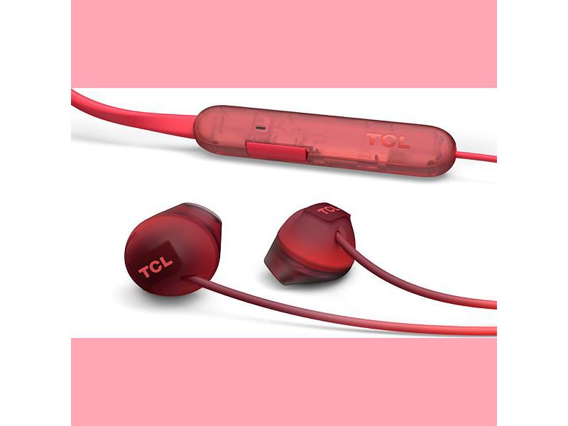 TCL Sunset Orange Wireless In-ear Bluetooth Headphones with Mic - SOCL200BTOR - Stereo - Wireless - Bluetooth - 32.8 ft - 32 Ohm - 15 Hz - 22 kHz