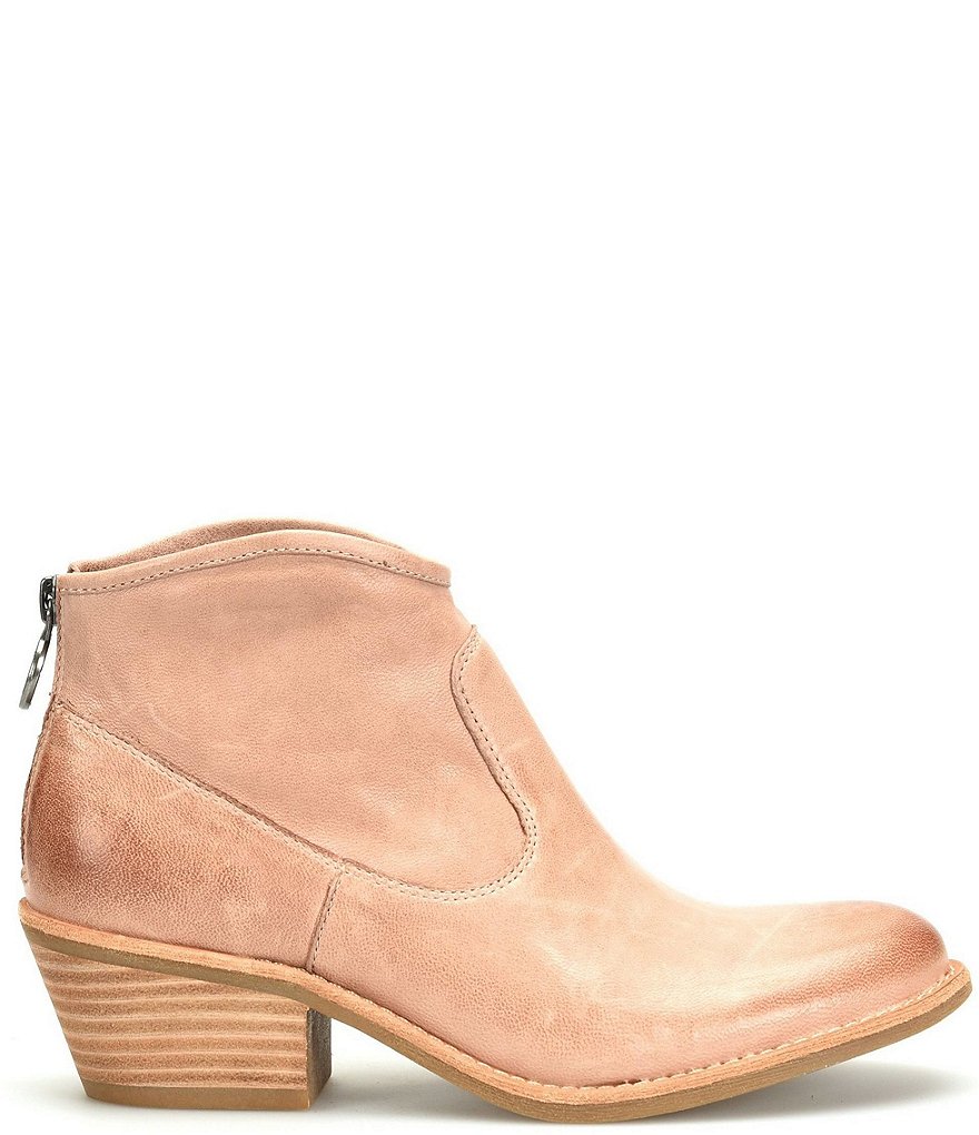 Sofft Aisley Unlined Leather Block Heel Western Booties