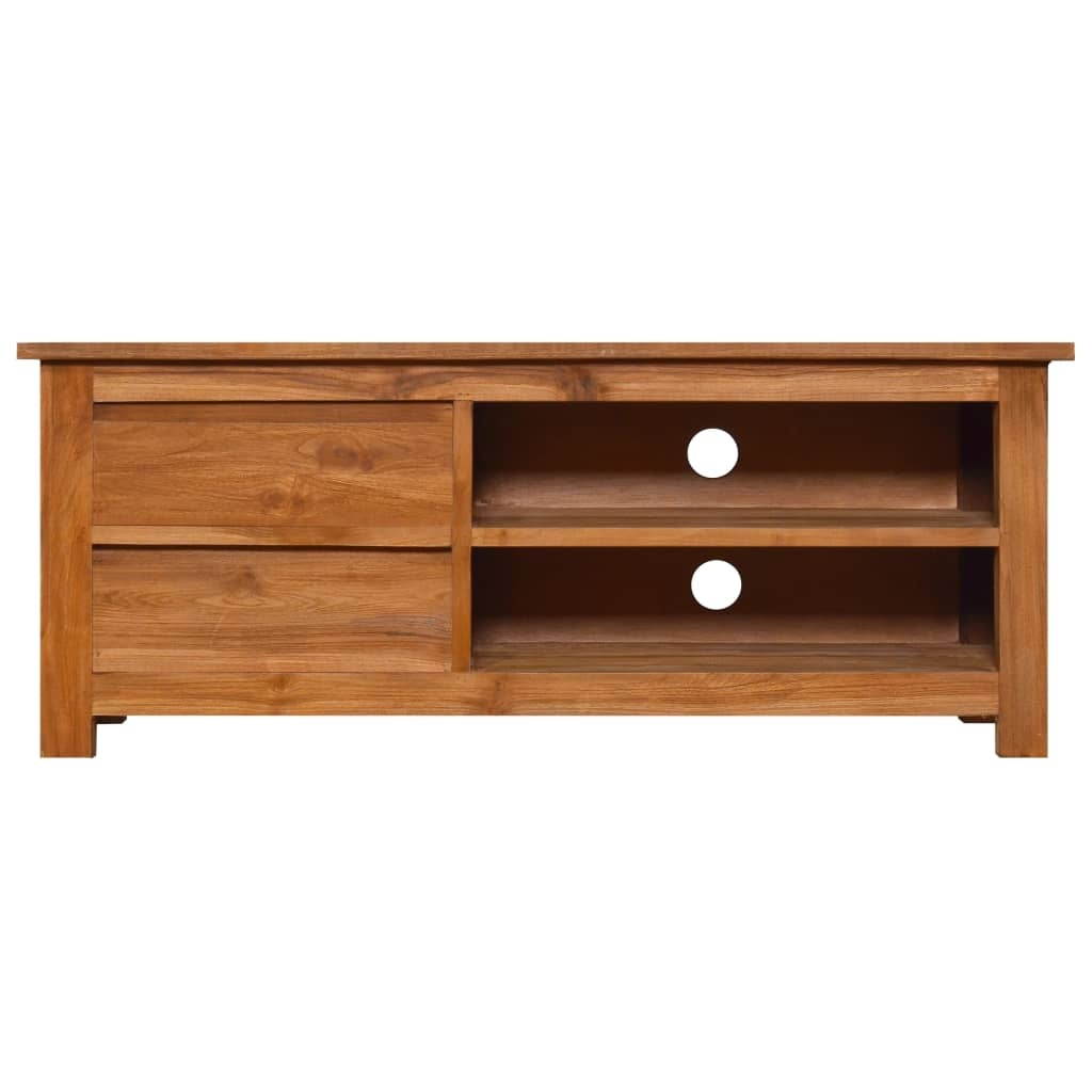 vidaXL Solid Teak Wood TV Cabinet TV Stand Unit Lowboard Stereo HiFi Cabinet