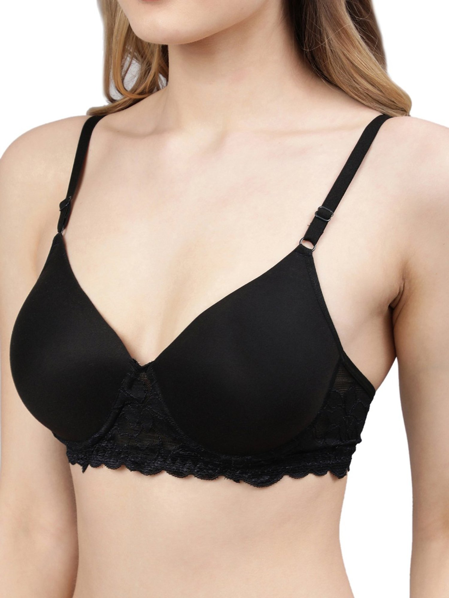 Cukoo Black Full Coverage Padded Everyday Bra