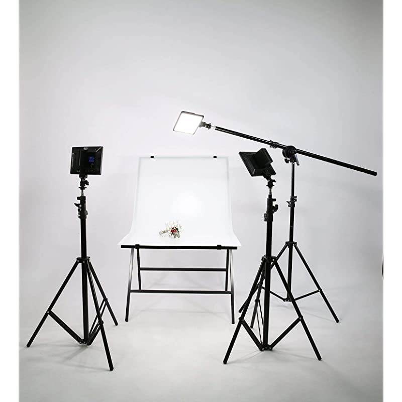 L116T Key Light LED Video Light Kit,3300K-5600K On Camera Video Light Video Conference Live Broadcast Light with NP-F550 Lithium Battery