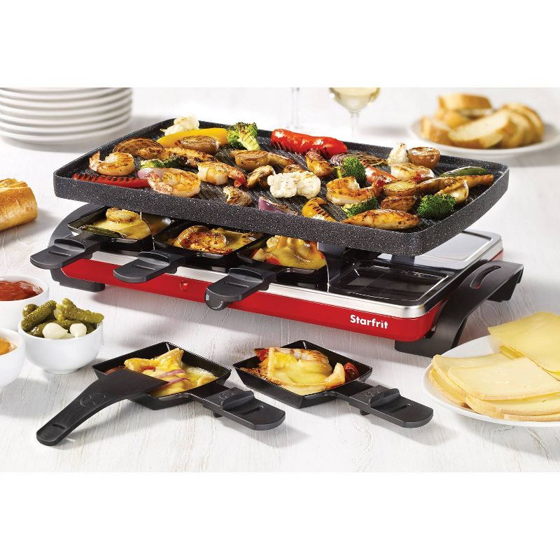 The Rock by Starfrit Raclette and Party Grill Set - Black