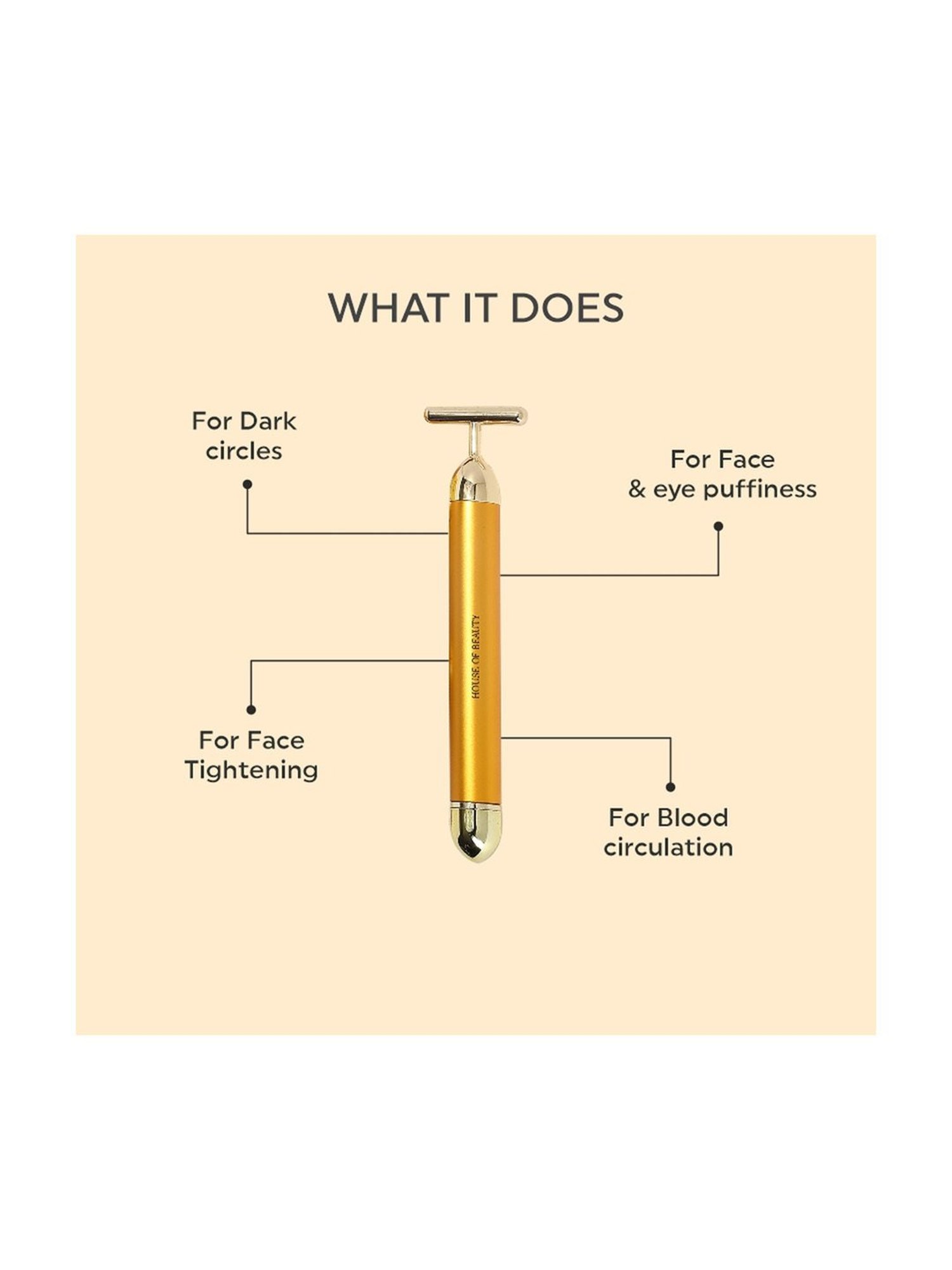 House of Beauty 24K Face Massager Kit