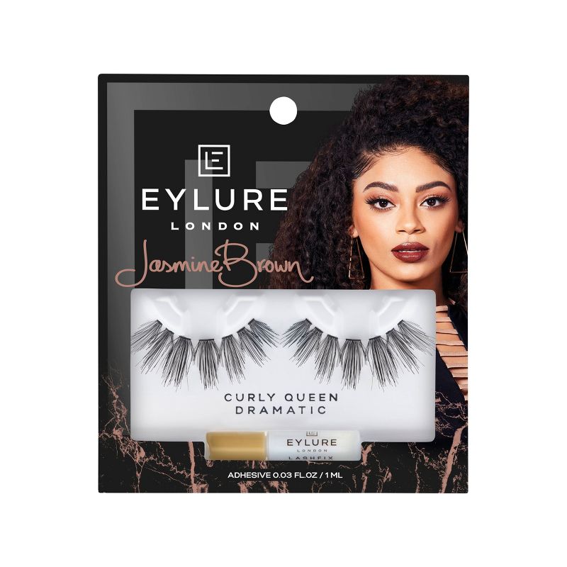 Eylure False Eyelashes Jasmine Brown Curly Queen - 1pr