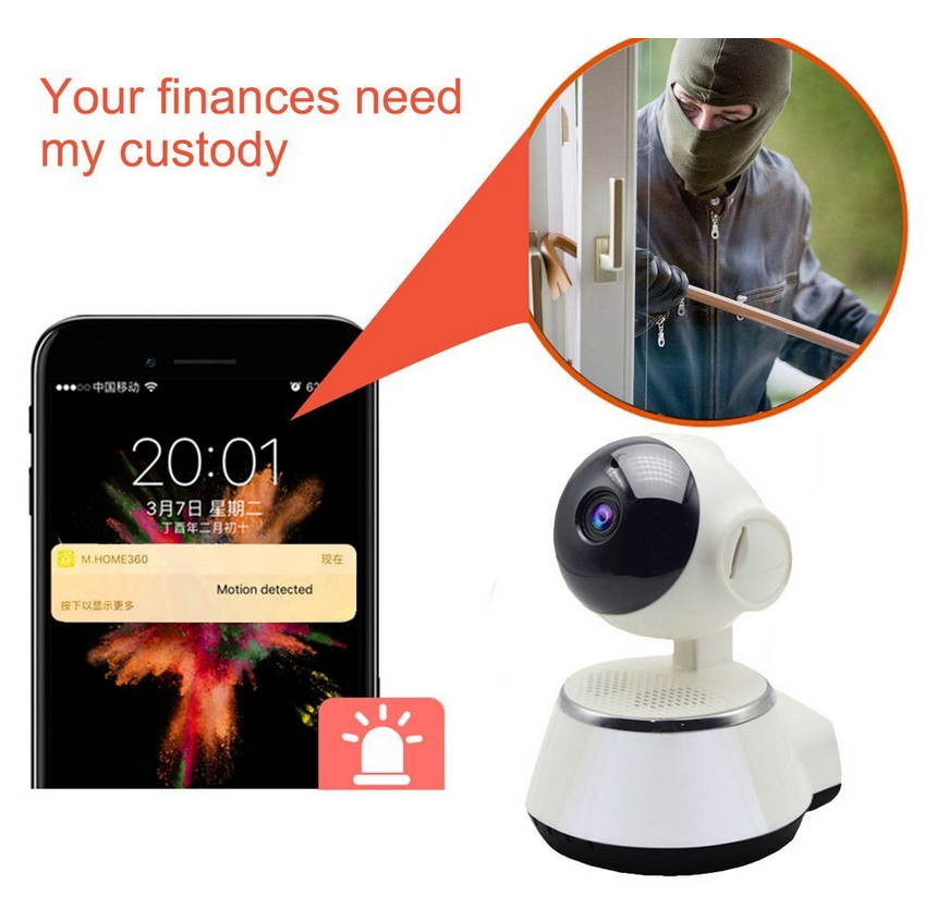 HD IP Camera Wireless Camera Audio Record 720P CMOS Home Security Camera