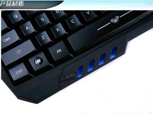AULA SURPRISE EVIL Ergonomic Backlit Wired USB Gaming Keyboard