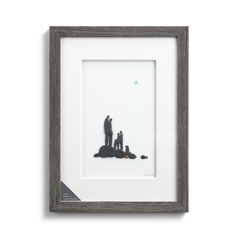 DEMDACO Puppy Makes Six Wall Art - Gray