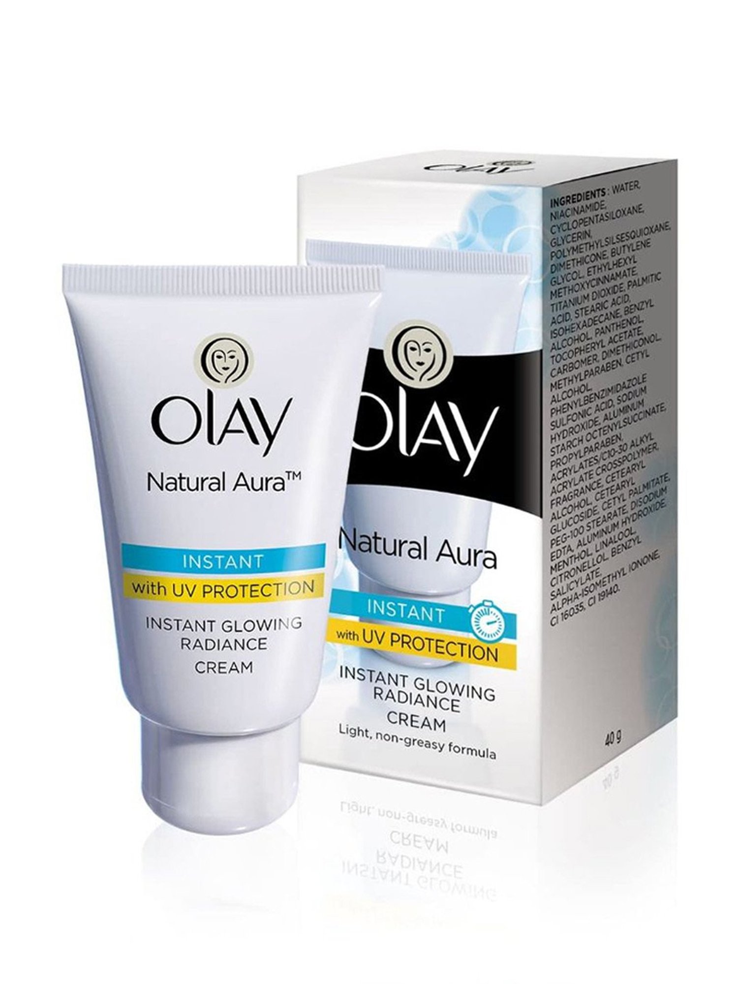 Olay Natural Aura Instant Glowing Radiance Cream - 40 gm