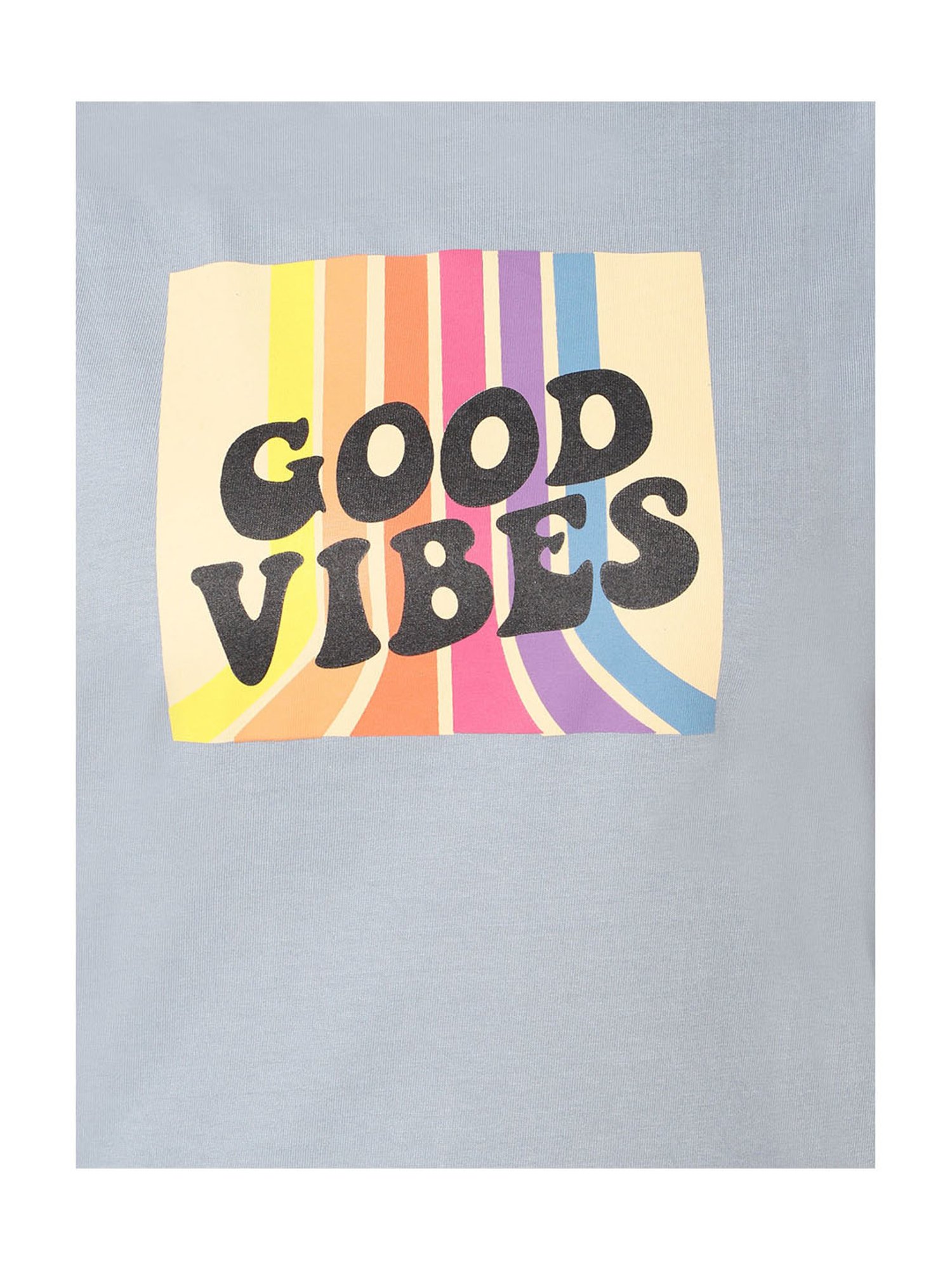 TeenTrums Girls Grey Printed T-Shirt