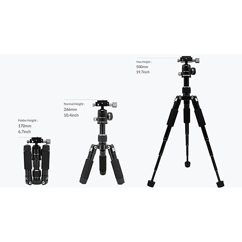 50V (Pan Bar, Smartphone Holder Included) | 20" Light-Weight Heavy Duty Aluminum Alloy Portable | ORANGEMONKIE