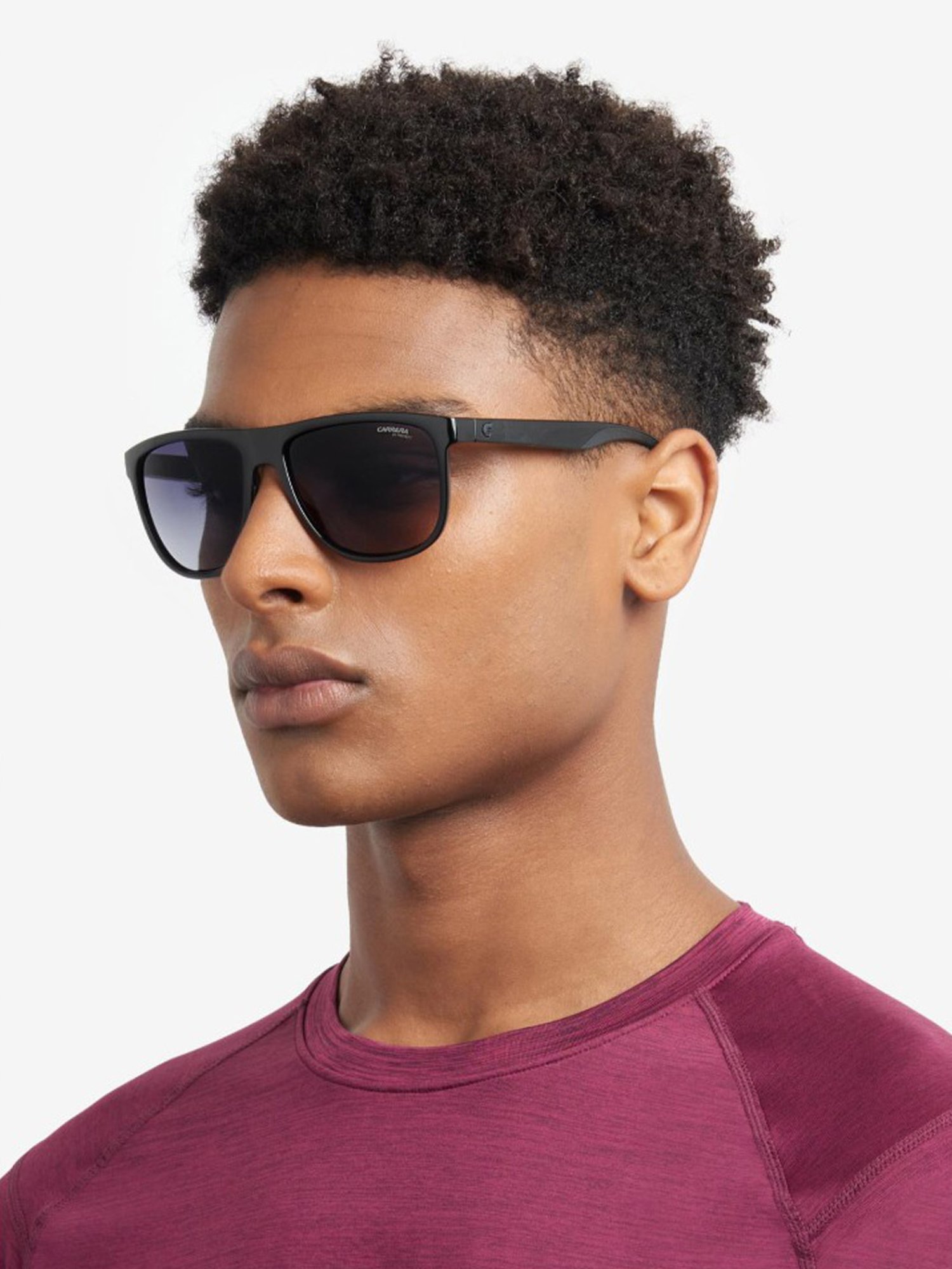 Carrera Grey Rectangular Gradient Sunglasses for Men