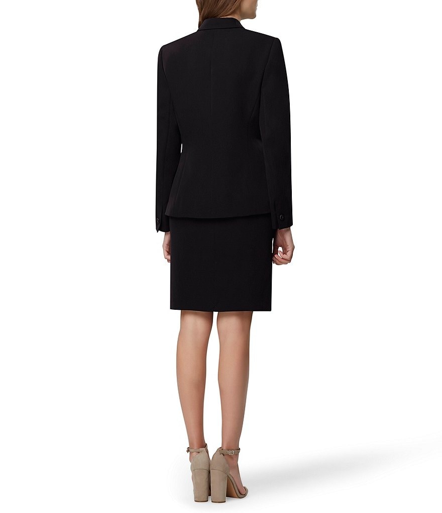 Tahari ASL Single Button Flap Pocket Jacket
