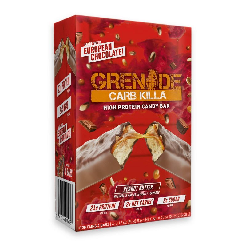 Grenade Carb Killa Peanut Nutter Protein Candy Bar - 4pk
